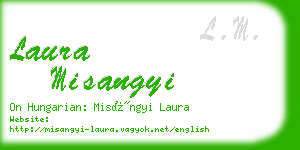 laura misangyi business card